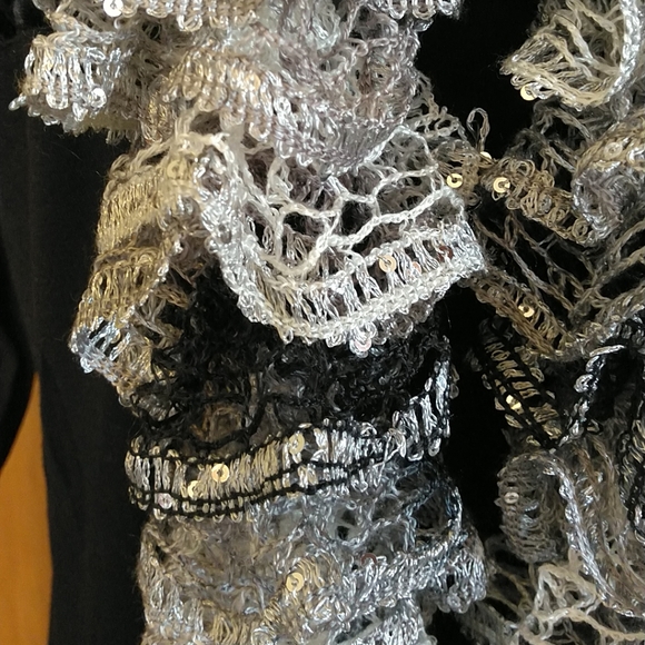 Handmade Crocheted Doily Scarf - Picture 3 of 3